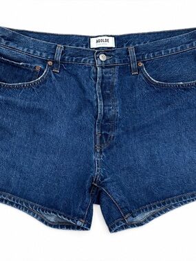 Agolde Indigo Blue High Rise Denim Shorts size 33